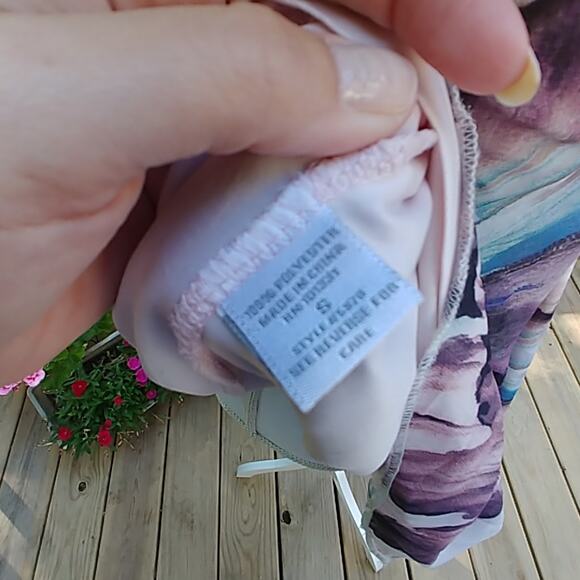 Charlotte Russe Floral Sleeveless Tunic Blouse Dress Small - Picture 7 of 7